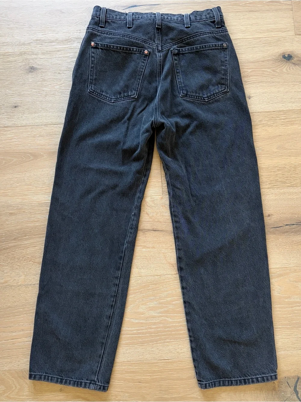 Reformation Cowboy Jeans Women’s Size 27 Seine Black High Rise Straight Leg*@1